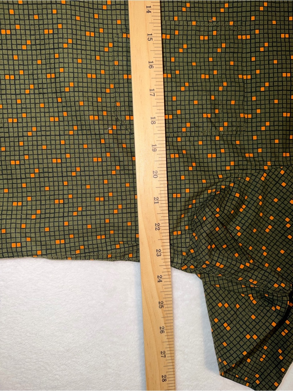Abound Men's Short Sleeve Button Down Micro-Grid Geometric Print Shirt Size XL - Picture 6 of 9
